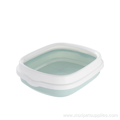 Top quality square plastic cat litter box tray